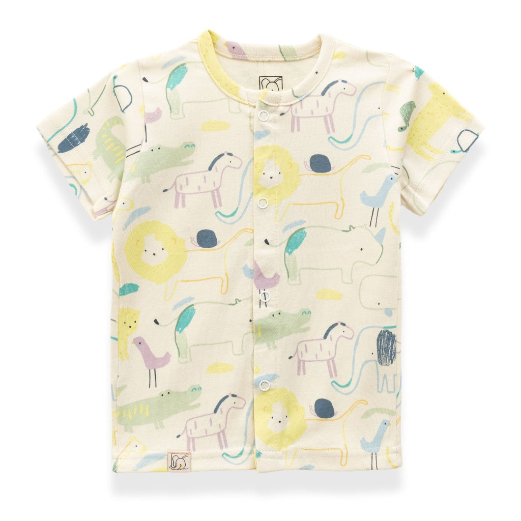 Jungle Animals Printed Baby Clothing Set