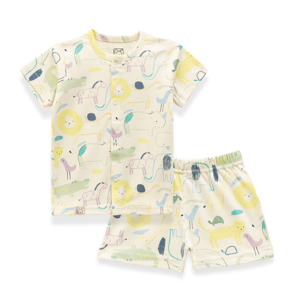 Jungle Animals Printed Baby Clothing Set