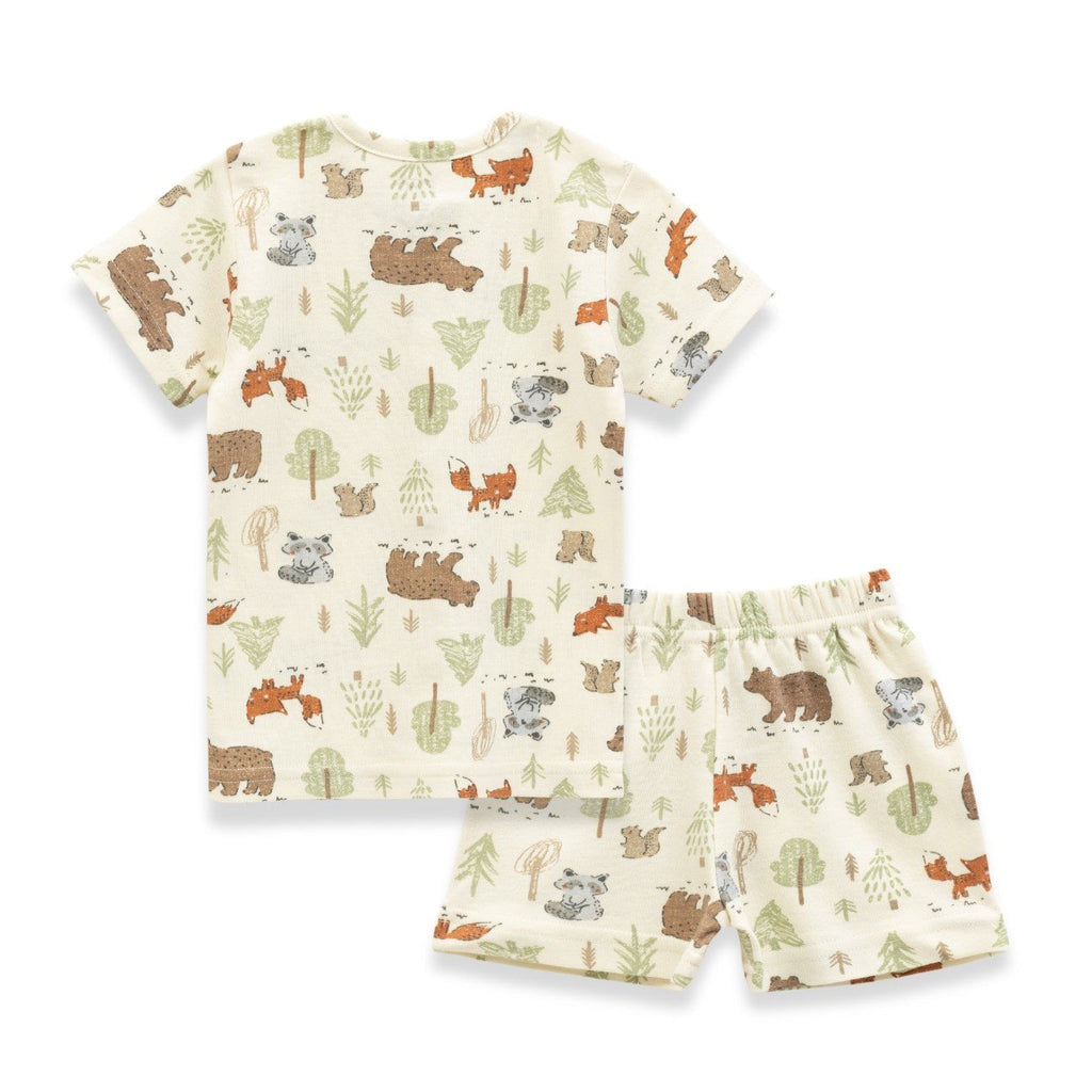 Jungle Bear Printed Baby Clothing Set
