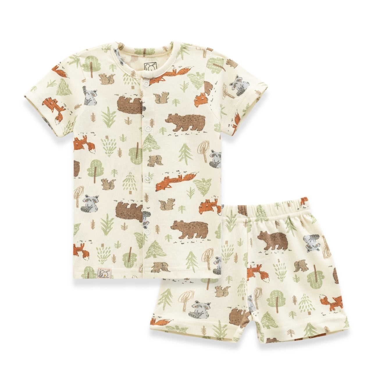 Jungle Bear Printed Baby Clothing Set