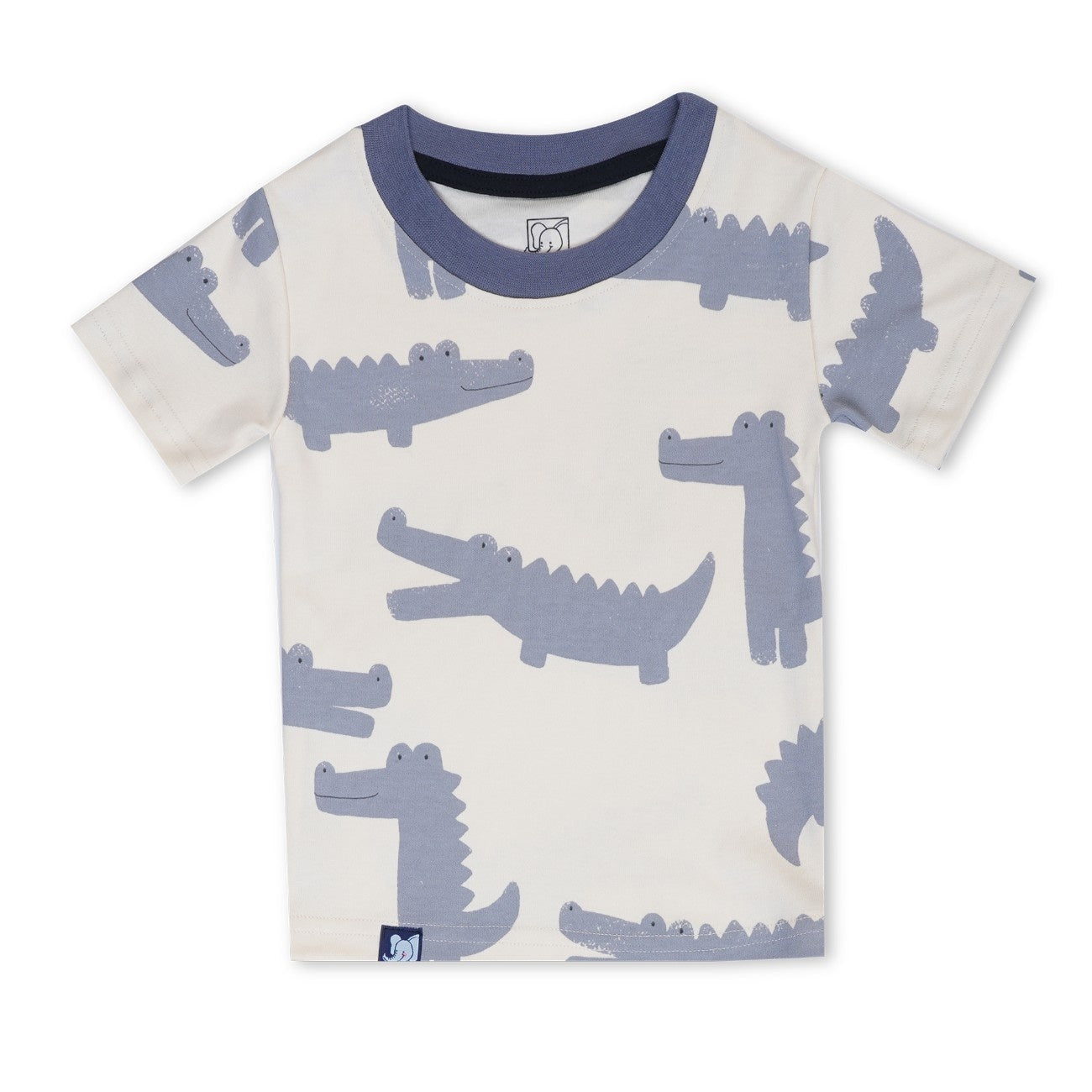 Crocs Printed White Kids Co-Ord Set