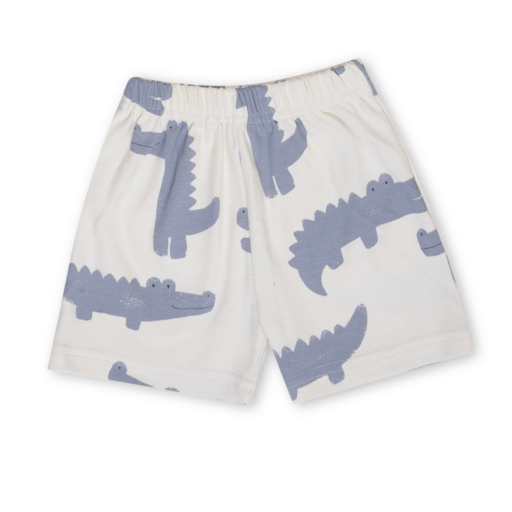 Crocs Printed White Kids Co-Ord Set