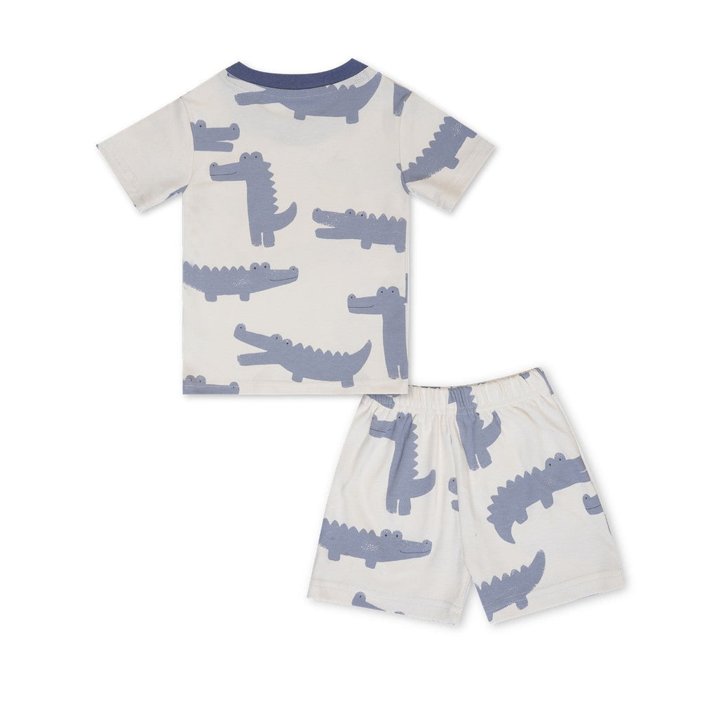 Crocs Printed White Kids Co-Ord Set