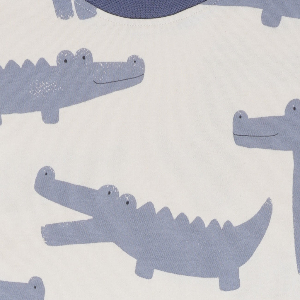 Crocs Printed White Kids Co-Ord Set
