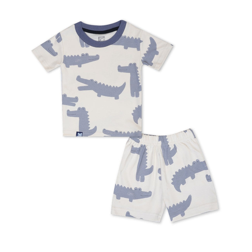 Crocs Printed White Kids Co-Ord Set