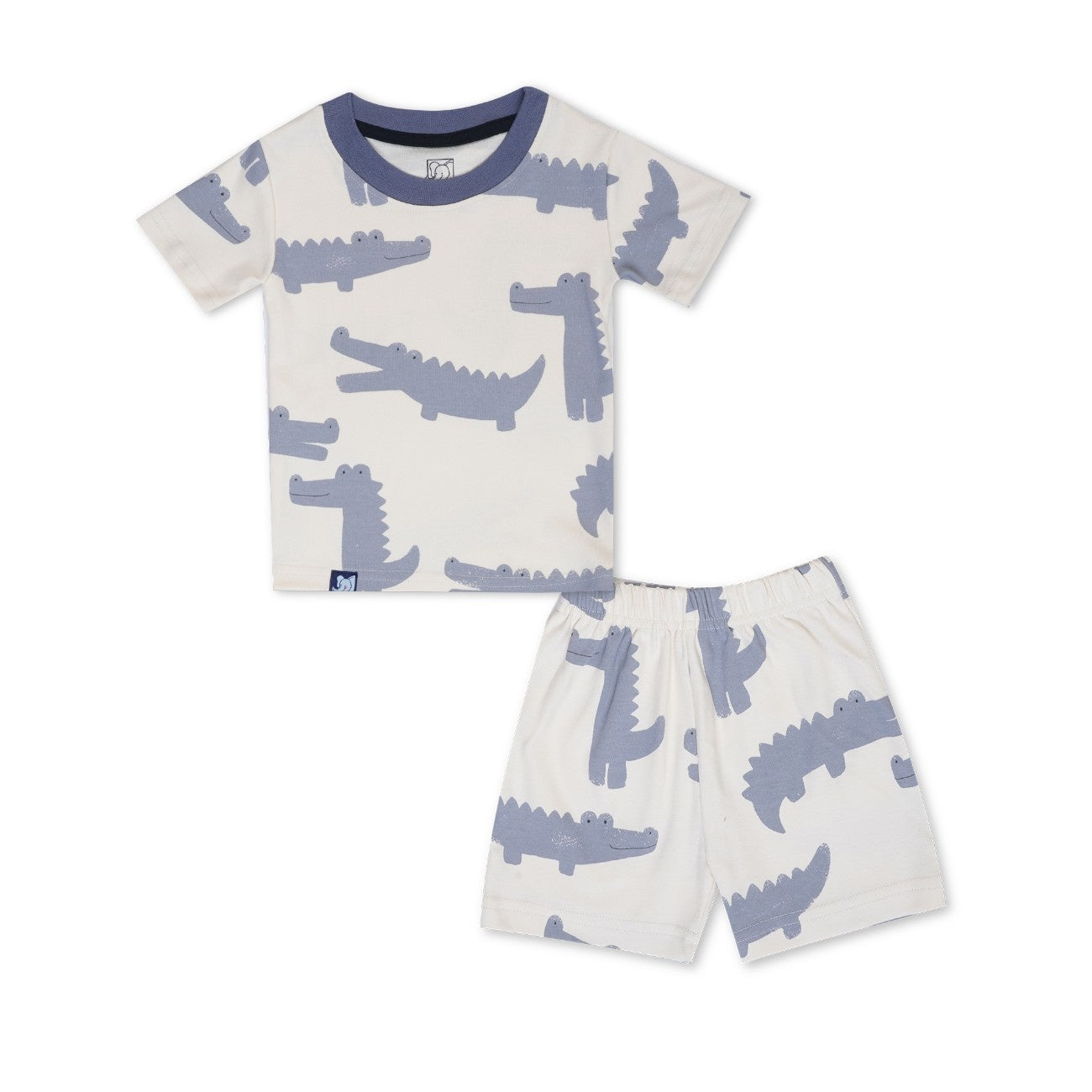 Crocs Printed White Kids Co-Ord Set