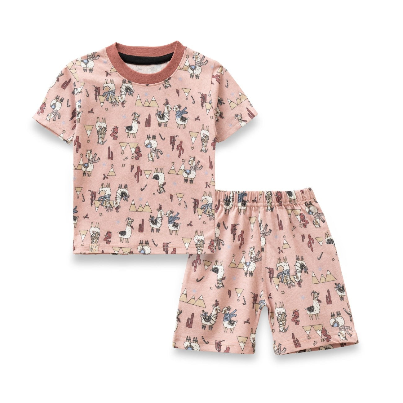 Camels Printed Peach Kids Co-Ord Set