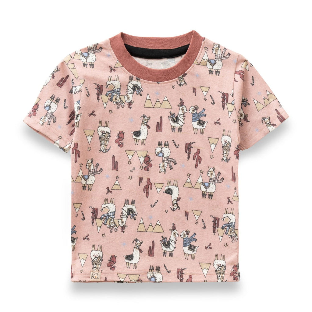 Camels Printed Peach Kids Co-Ord Set