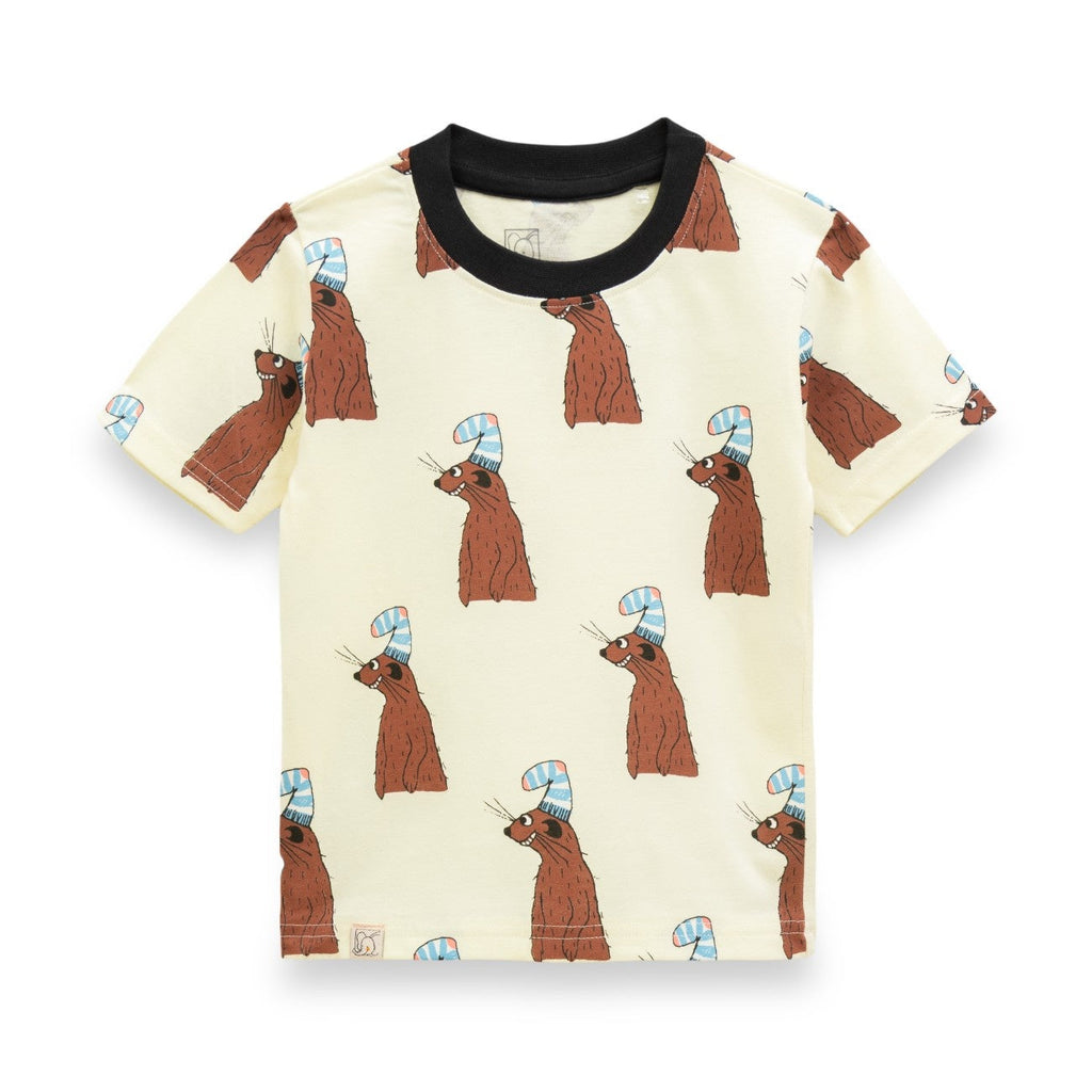 Mongoose Printed Cream Kids Co-Ord Set