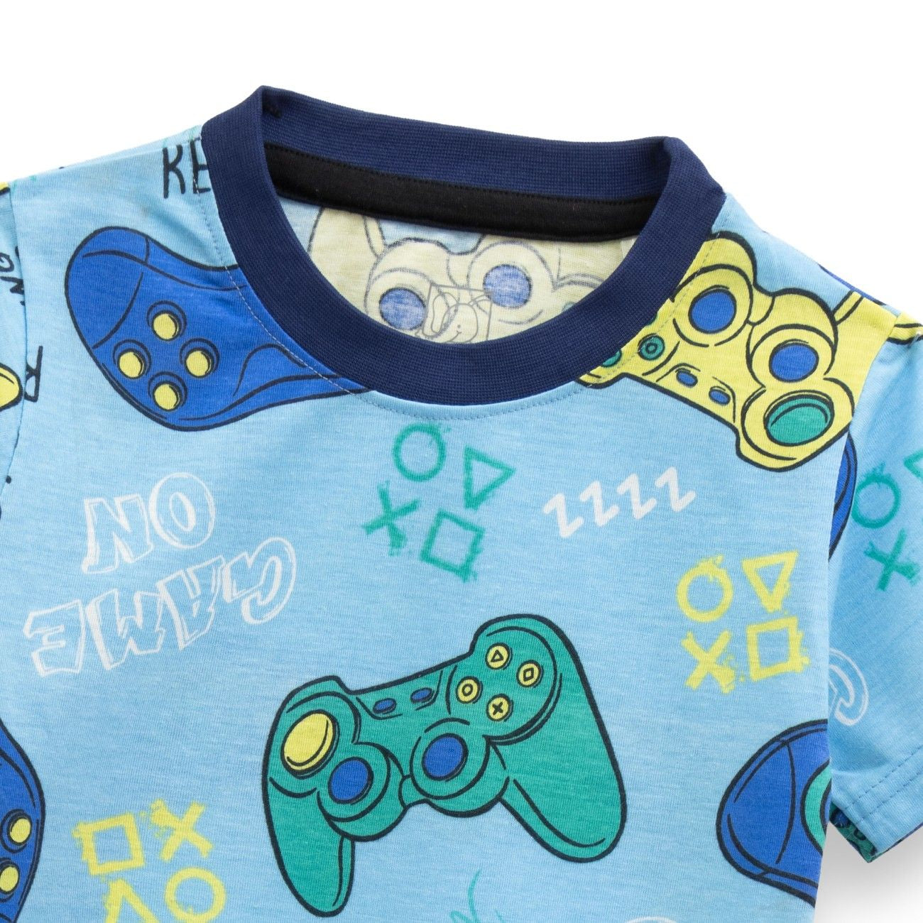 Gamer Printed Blue Kids Co-Ord Set