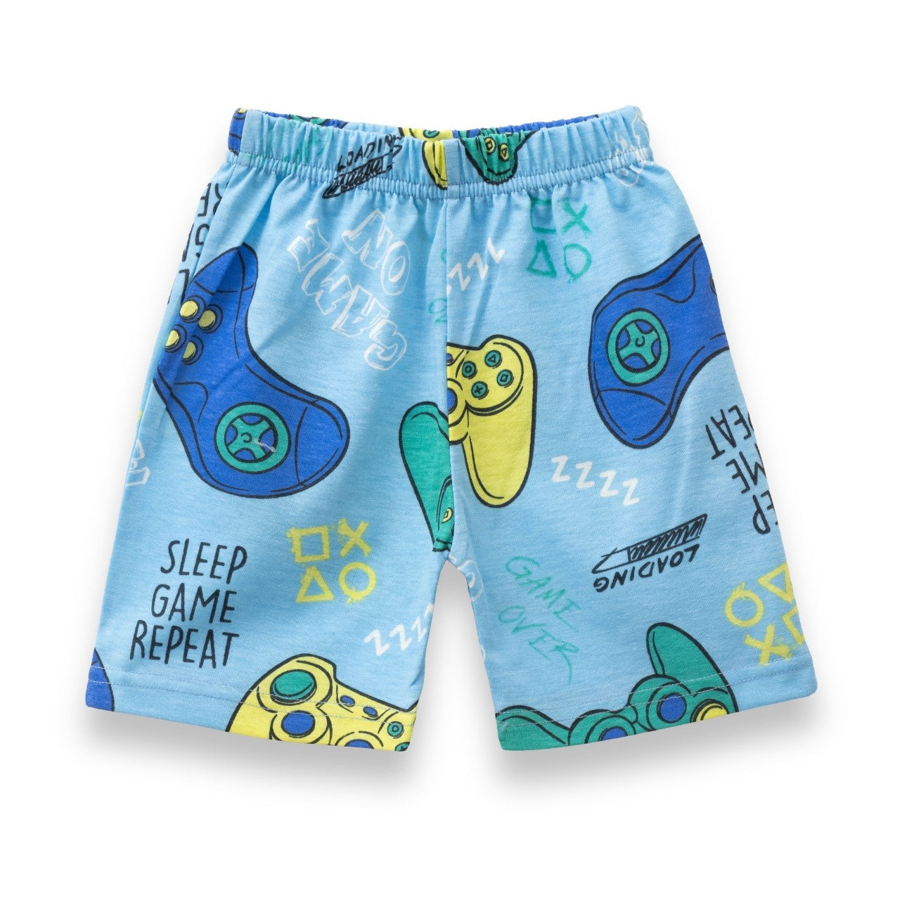 Gamer Printed Blue Kids Co-Ord Set
