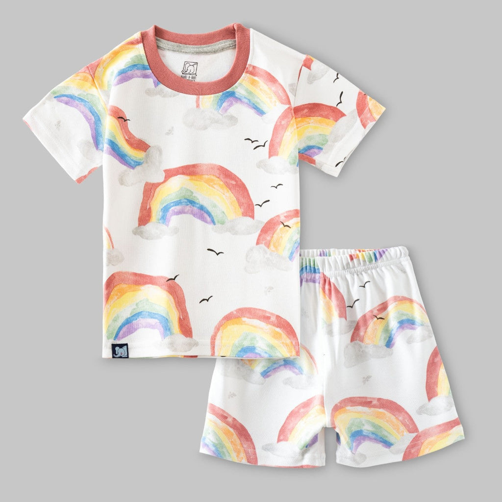 Rainbow Printed Kids Co-Ord Set