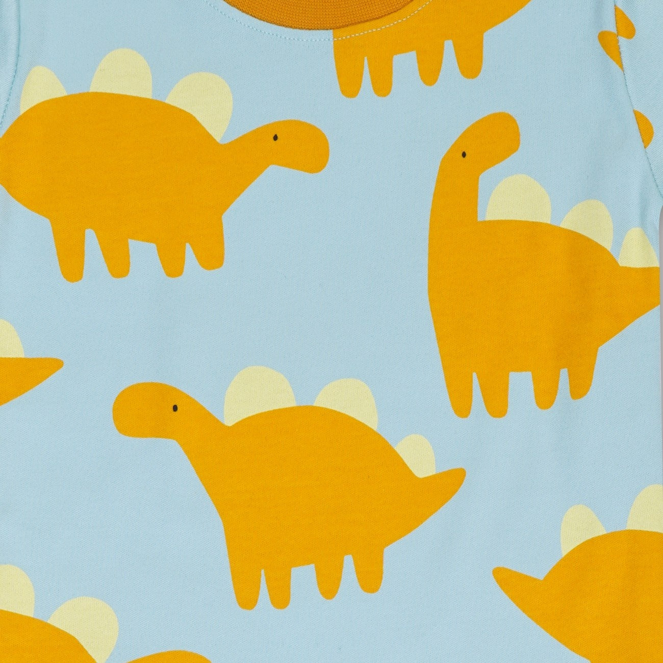 Yellow Dino Printed Kids Co-Ord Set