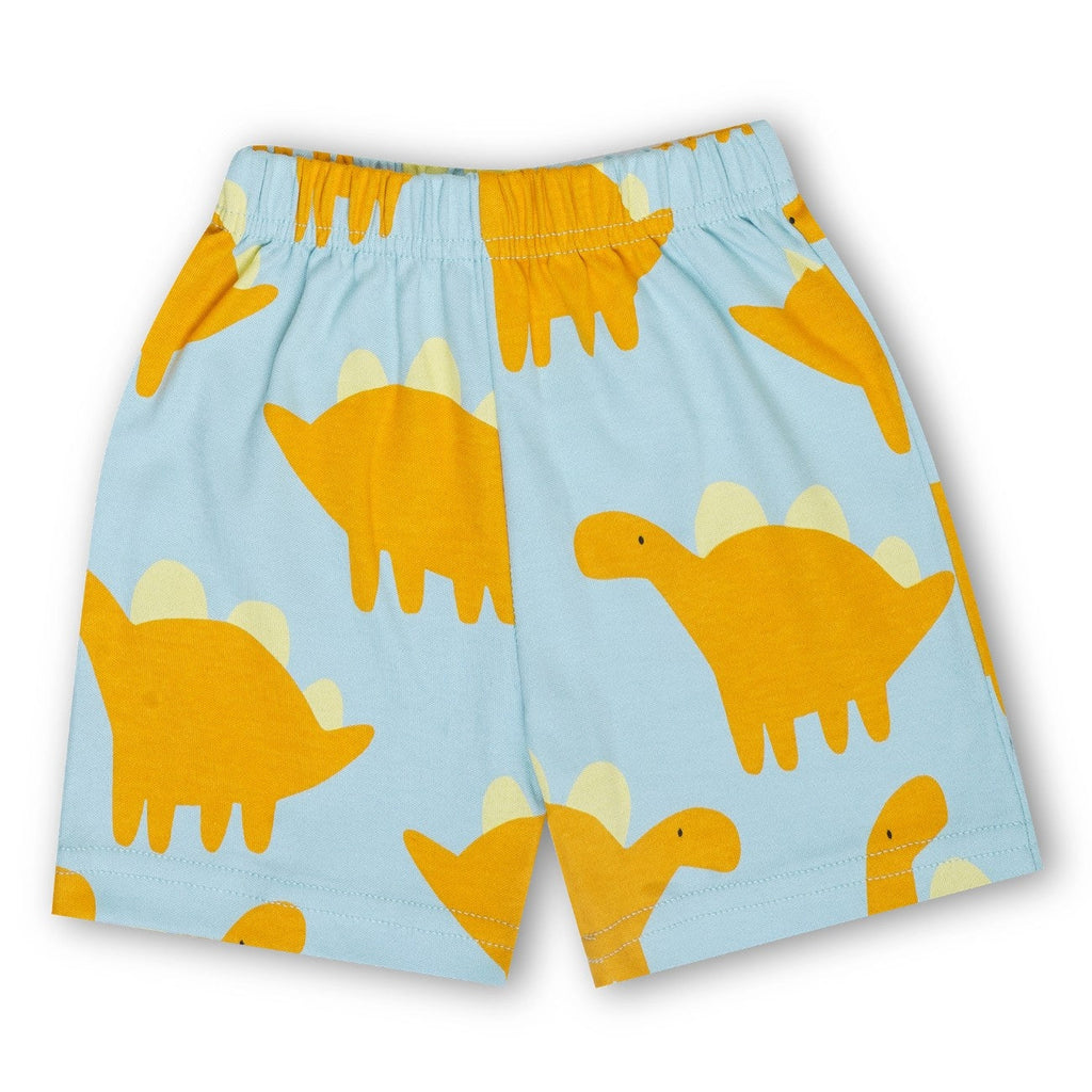 Yellow Dino Printed Kids Co-Ord Set
