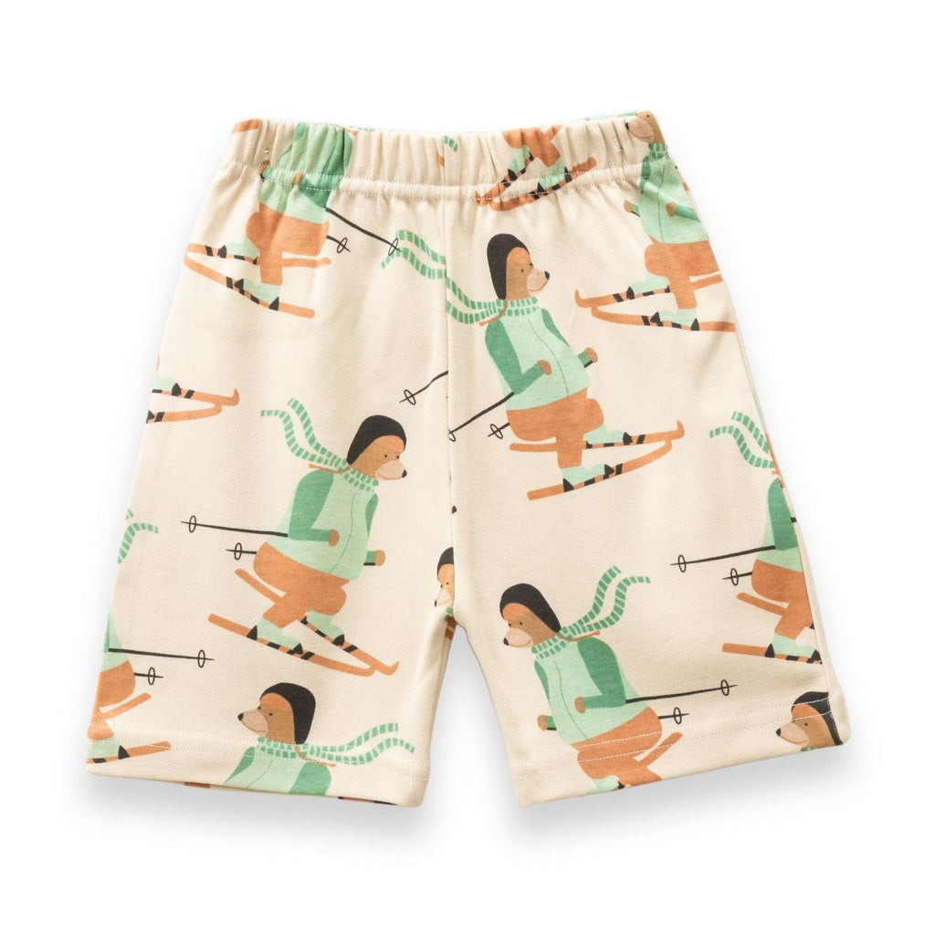 Woof Squard Printed Cream Kids Co-Ord Set