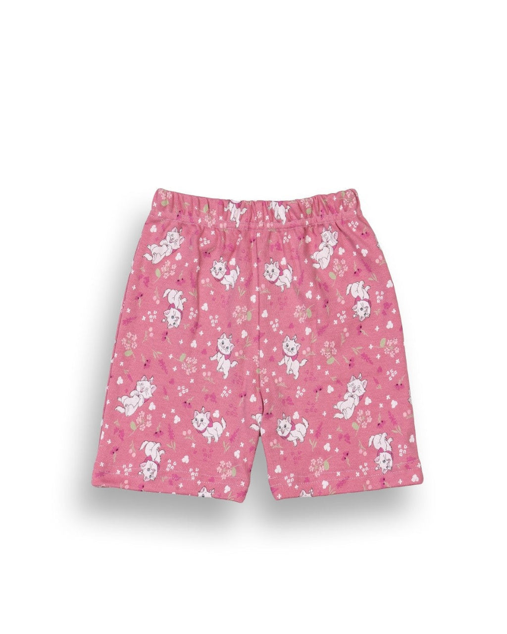 Cute Kitty Cat Printed Pink Kids Clothing Set