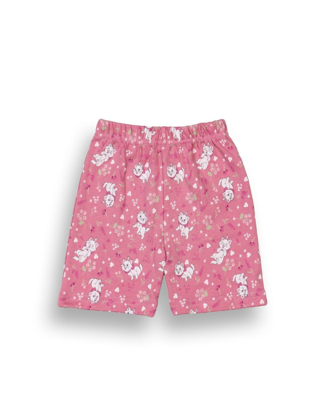 Cute Kitty Cat Printed Pink Kids Clothing Set