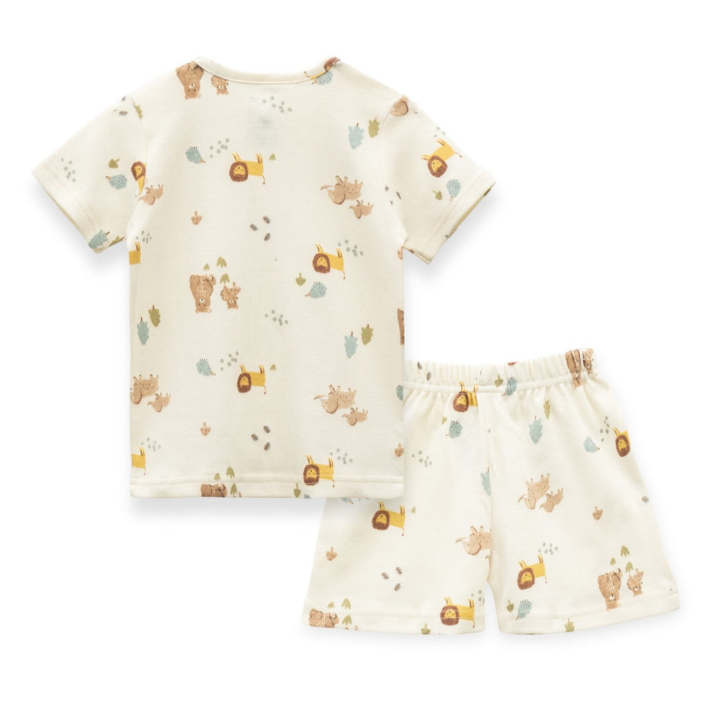 Animals with Kid Printed Baby Clothing Set