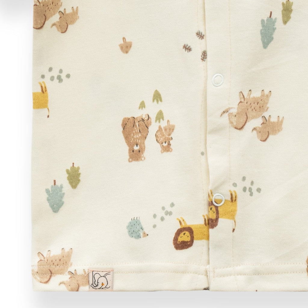 Animals with Kid Printed Baby Clothing Set