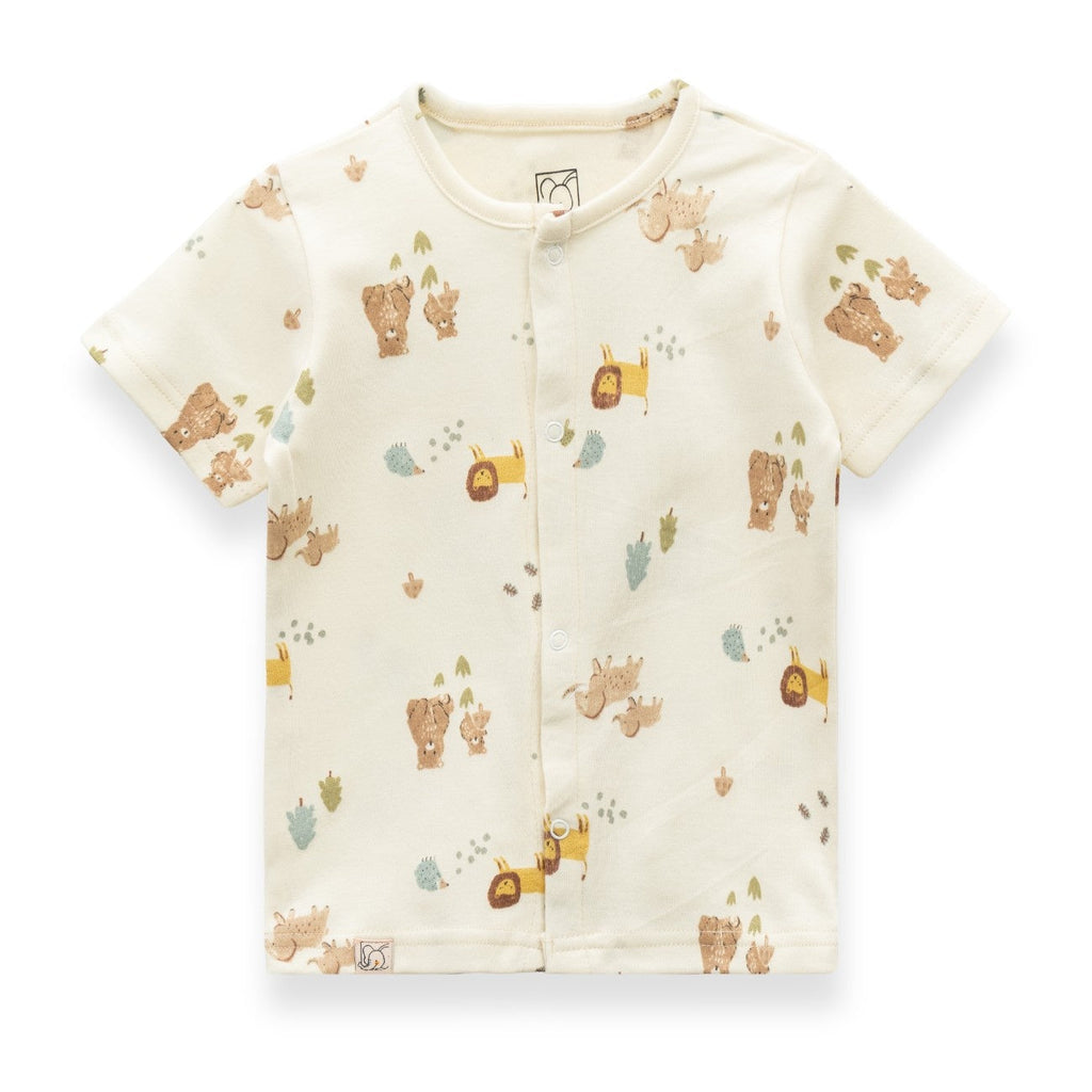 Animals with Kid Printed Baby Clothing Set