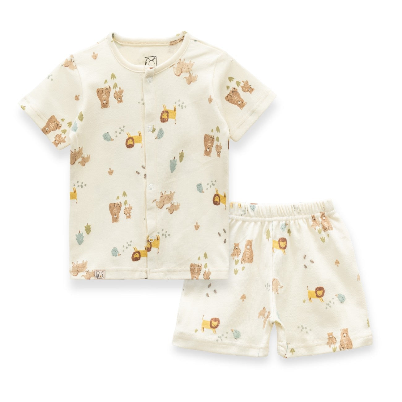 Animals with Kid Printed Baby Clothing Set