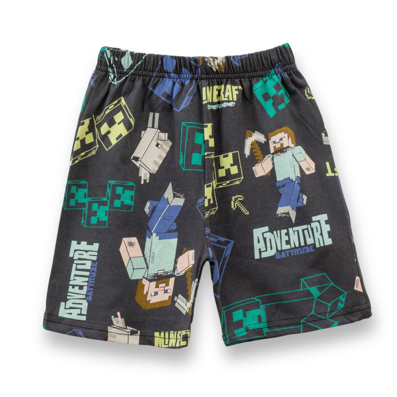 Mine Craft Printed Black Kids Clothing Set
