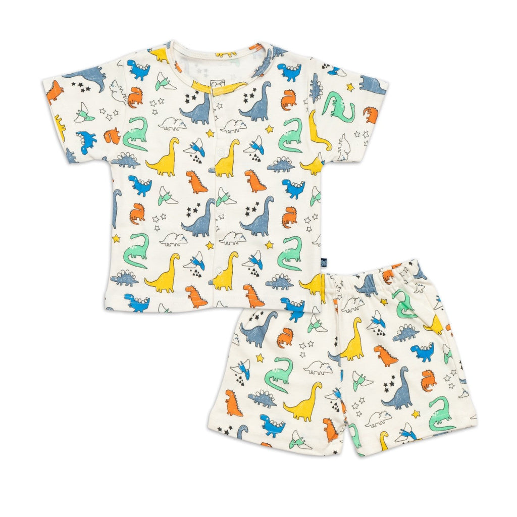 Colour Dino Printed Baby Co-ord Set