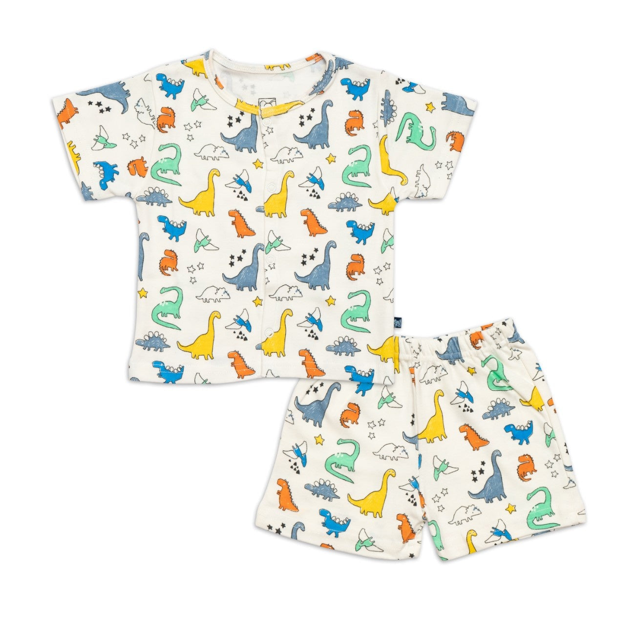 Colour Dino Printed Baby Co-ord Set