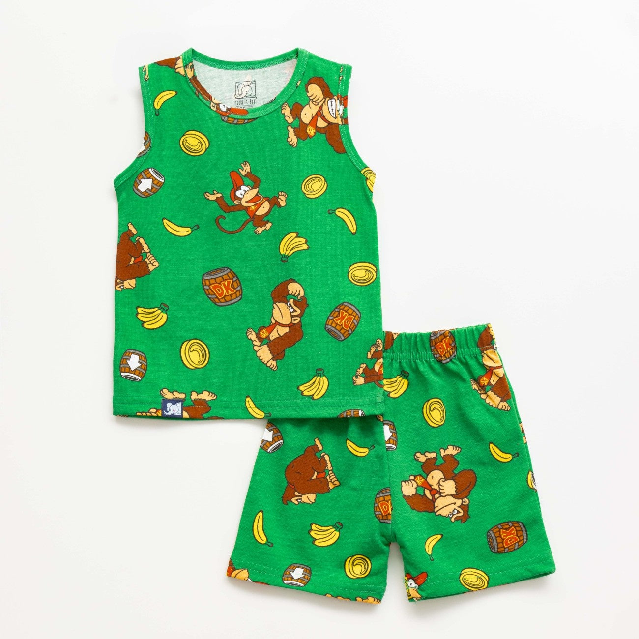 Monkey Printed Green Kids Clothing Set