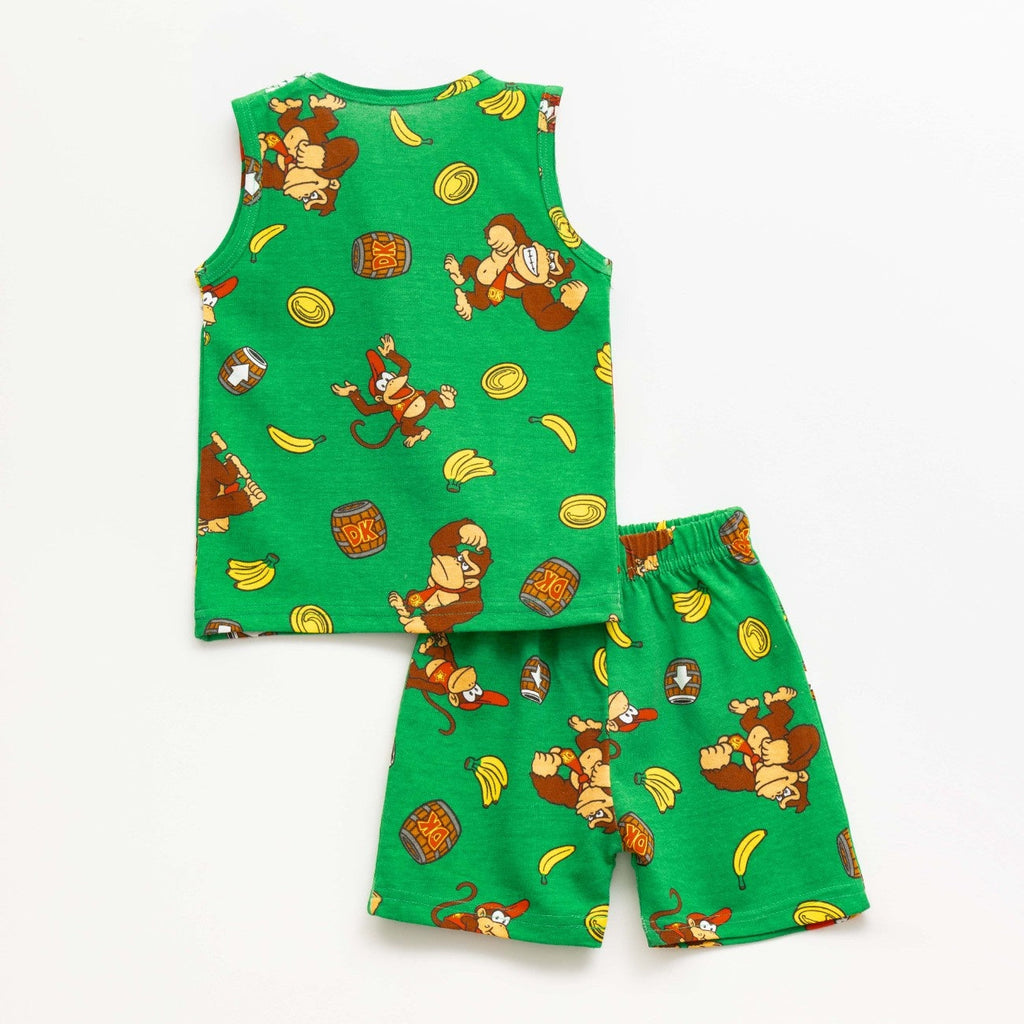 Monkey Printed Green Kids Clothing Set
