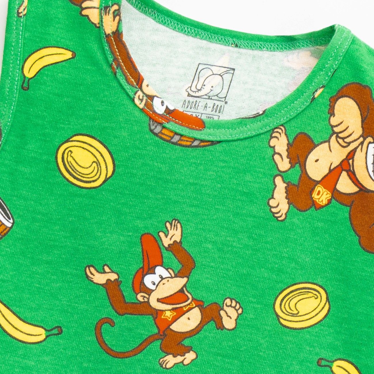 Monkey Printed Green Kids Clothing Set
