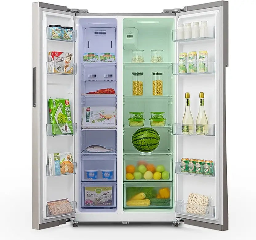 Midea 510 L Frost Free Side by Side Refrigerator (Stainless Steel Finish, MRFS5920SSLF)