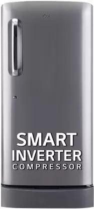 LG 185 L Direct Cool Single Door Refrigerator Shiny Steel, GL-D201APZU