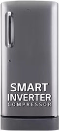 LG 185 L Direct Cool Single Door Refrigerator Shiny Steel, GL-D201APZU