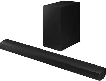 Samsung HW-B55E/XL Wireless Subwoofer, Dolby 2ch & DTS Virtual X 410 W Bluetooth Soundbar (Black, 2.1 Channel)