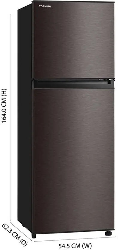GR-RT328WE-PMI(37),Toshiba, Frost Free, 272 Ltrs, Real Inverter,2 Star, Satin Grey (Open Box Like New)