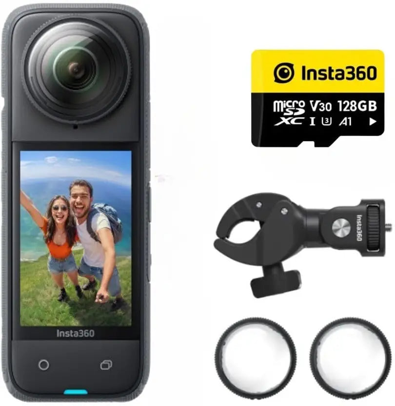 Insta360 X4 Motorcycle Kit Sports and Action Camera  (Black, 72 MP)