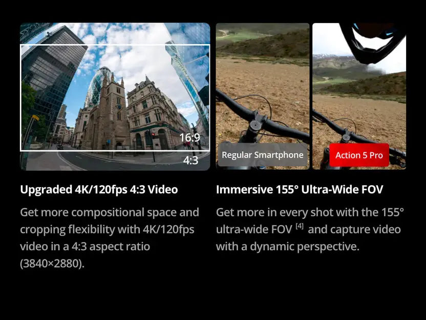 dji Osmo Action 5 Pro Adventure Combo Sports and Action Camera  (Black, 40 MP)
