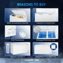 Haier 515 L Double Door Standard Deep Freezer  (White, HFC-550CM5)