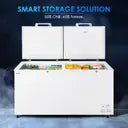 Haier 515 L Double Door Standard Deep Freezer  (White, HFC-550CM5)
