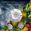 Haier 303 L Double Door Standard Deep Freezer  (White, HFC-325CM5)