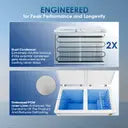 Haier 734 L Double Door Standard Deep Freezer  (White, HFC-788DM5)