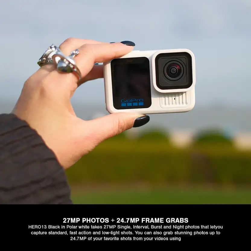 GoPro Hero13 Black Polar White Sports and Action Camera  (Black, White, 27 MP)