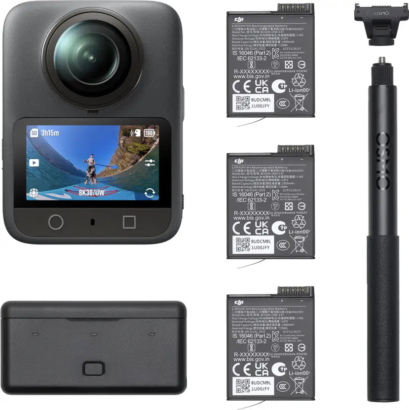 dji Osmo 360 Adventure Combo Sports and Action Camera  (Black, 120 MP)