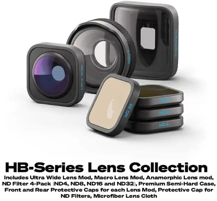 GoPro Hero13 + HB Series Lens Collection Includes Macro Lens Sports and Action Camera  (Black, 27.6 MP)