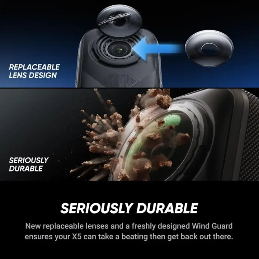 Insta360 X5 Motorcycle Bundle Sports and Action Camera  (Black, 72 MP)