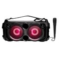 Party Pal 60 | Wireless Bluetooth Speaker with Powerful 20W R.M.S Sound, LED Lit, Microphone Jack for Karaoke