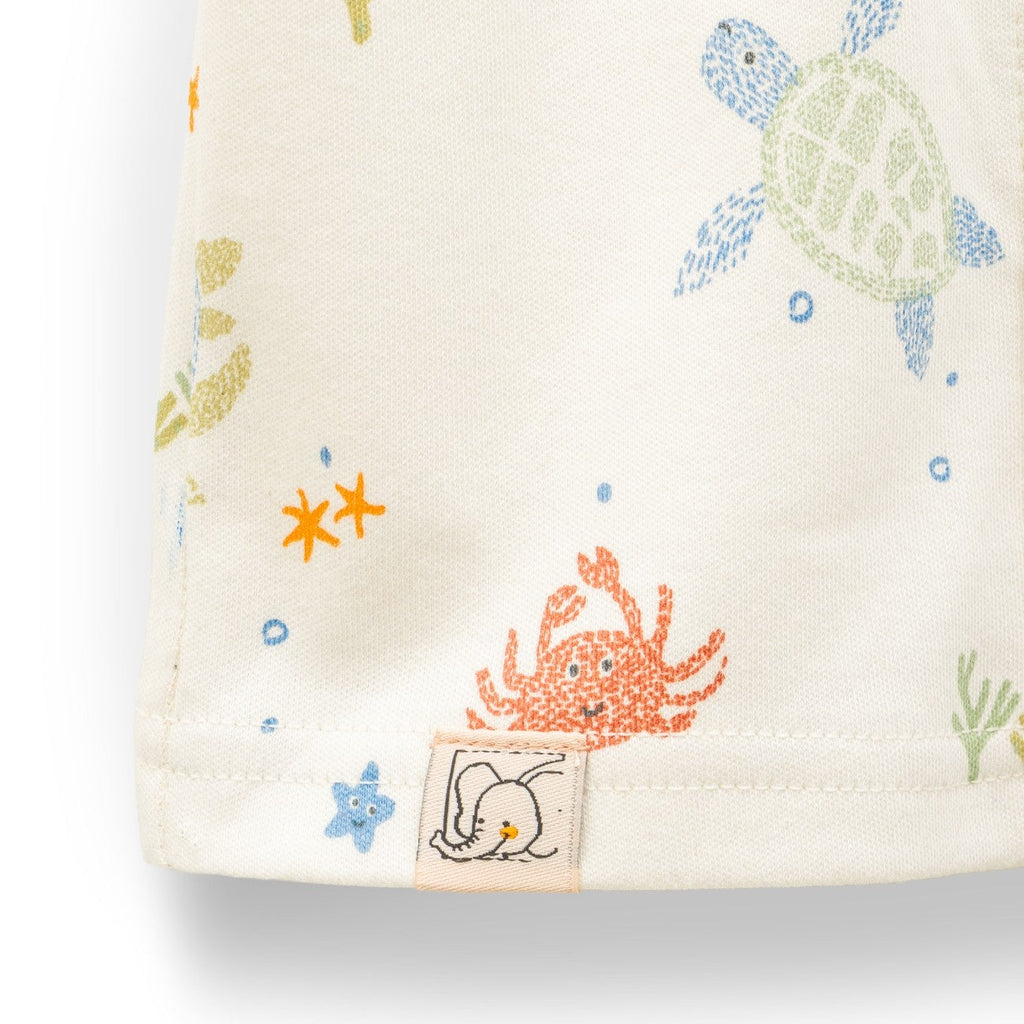 Sea Animals Printed Baby Clothing Set