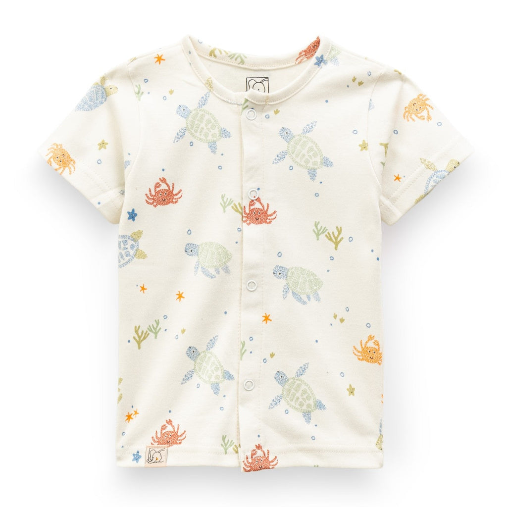 Sea Animals Printed Baby Clothing Set