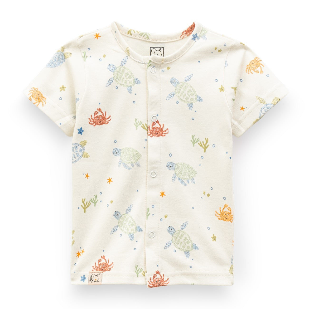 Sea Animals Printed Baby Clothing Set